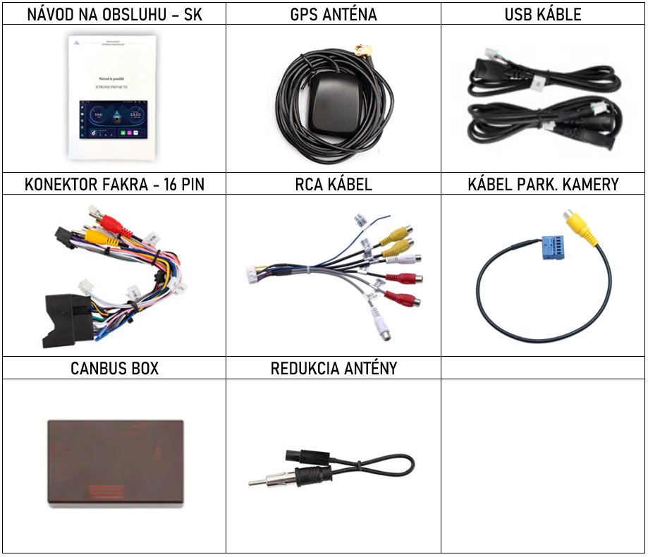 XTRONS PE72VXL príslušenstvo pro autorádio 2DIN s Bluetooth a dotykovou obrazovkou a USB a Android CarPlay a Androidauto a Android OPEL - evtech.cz